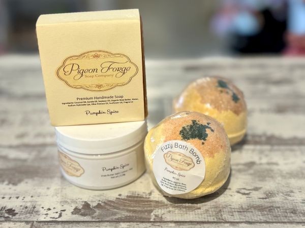 Pumpkin Spice Soap, Lotion, & Bath Bombs Set