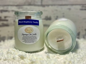 Black Raspberry Vanilla Massage Oil Candle - Product Image