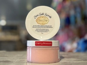 Cherry Blossom Sea Salt Scrub 8 Oz - Product Image