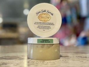 Coconut Sea Salt Scrub 8 Oz - Product Image