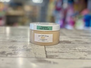 Coconut Sea Salt Scrub 8 Oz - Product Image