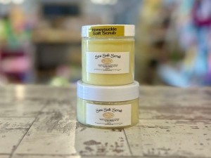 Honeysuckle Sea Salt Scrub 4 Oz - Product Image