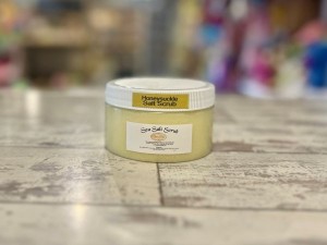 Honeysuckle Sea Salt Scrub 8 Oz - Product Image
