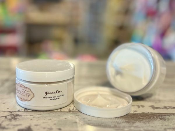 Jasmine Lime Shea Butter Satin Lotion  4 Oz - Product Image