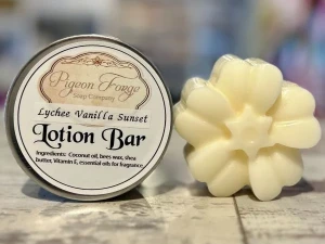 Lychee Vanilla Sunset Lotion Bar 5 Oz - Product Image