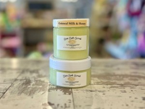 Oatmeal, Milk, & Honey Sea Salt Scrub 4 Oz - Product Image
