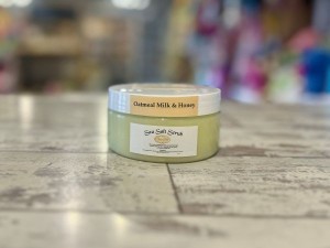Oatmeal, Milk, & Honey Sea Salt Scrub 8 Oz - Product Image