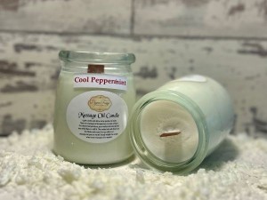 Peppermint Massage Oil Candle - Product Image