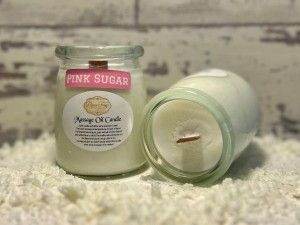 Pink Sugar Massage Oil Candle - Product Image