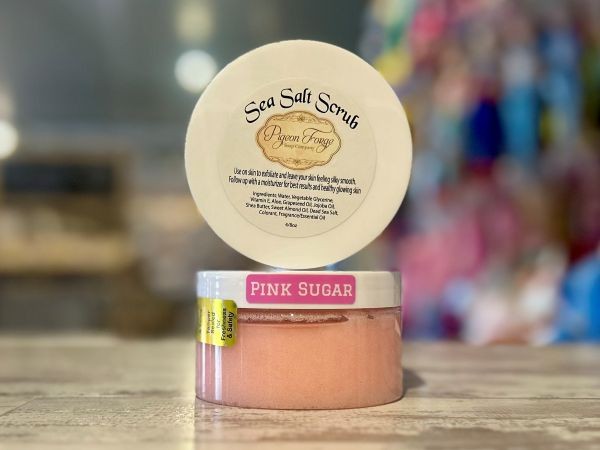 Pink Sugar Sea Salt Scrub 8 Oz - Product Image