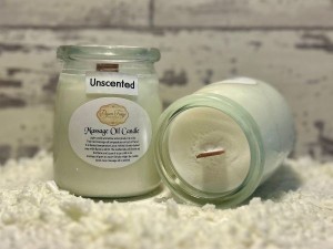 Unscented Massage Oil Candle - Product Image
