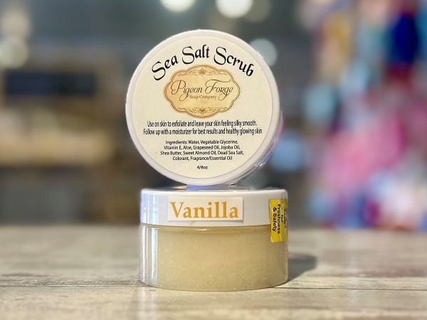 Vanilla Sea Salt Scrub 4 Oz - Product Image